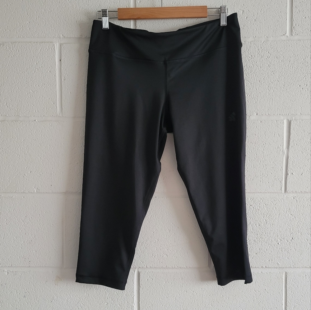 Adidas Black Workout Capris Climalite